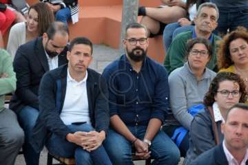 El edil Ramos pregona las fiestas del Carmen de La Medianía (Foto Francisco Javier Santana)